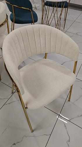 Стул на металлокаркасе Kamelia green / gold из шоурума 10